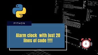 How To Make An Alarm Clock With Python | Python | codeHub | Easy Python Projects for beginners