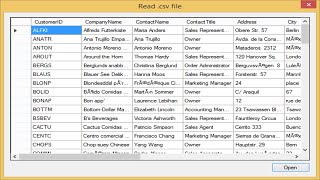 C# Tutorial - How to read .csv file | FoxLearn