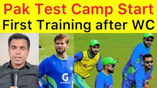 Pakistan Team first training session after World Cup and Babar Azam captaincy step down | Pak AUS