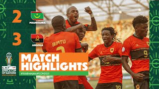 HIGHLIGHTS | Mauritania 🆚 Angola |(3-2) ملخص مباراة موريتانيا وأنجولا #TotalEnergiesAFCON2023