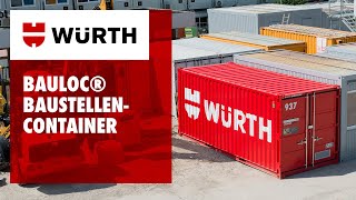 So optimierst du dein Baustellenmanagement mit BAULOC® Containern | Würth AG