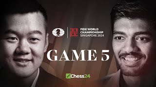 GUKESH vs. DING! FIDE WORLD CHESS CHAMPIONSHIP 2024 Game 5 | Will Gukesh Press For A Win?