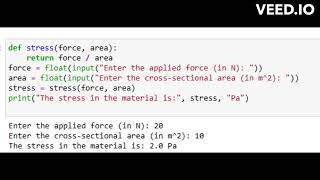 Calculating Stress in a Material using Python: A Beginner's Guide | Hardik Solanki