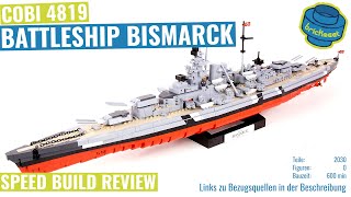 COBI 4819 Battleship Bismarck - Speed Build Review