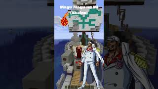 Magu Magu no Mi (Akainu) #shorts #onepiece #minecraft #mineminenomi