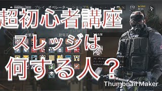 【R6S】シージを始めたばかりの人へ　スレッジの使い方