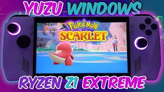 Yuzu Emulator (Windows) Pokemon Scarlet | Ryzen Z1 Extreme | ROG Ally | YUZU |