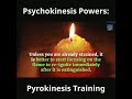 pyrokinesis training how to manipulate fire using your mind power