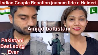 INDIAN couple Reaction | Amjad Baltistani | Jaanam Fida-e-Haideri | mrmrsreaction