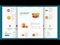 Complete Responsive Food / Restaurant Website Design Using HTML / CSS / JAVASCRIPT - From Scratch