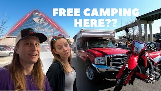 Truck Camper Boondocking at LARGEST BASS PRO SHOP | Fulltime RV Life