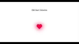 CSS Heart Animation π | Simple Pulsing Heart with Pure CSS