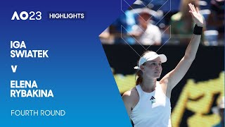 Iga Swiatek v Elena Rybakina Highlights | Australian Open 2023 Fourth Round