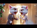 Endless Fight of a Cat Couple😾👊 #cat #catlover #ai #catvideos #story #aicat