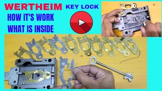 WERTHEIM Safe Key Lock - How it's work \u0026 what is inside