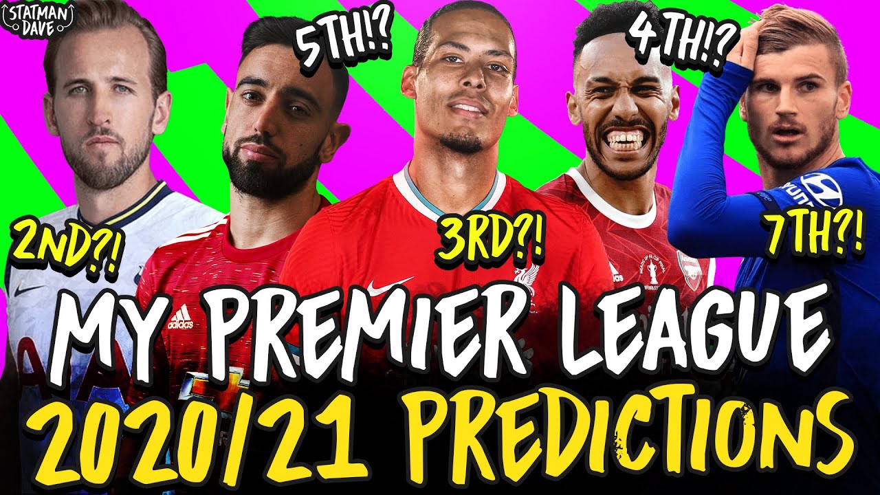 My 2020/21 Premier League Predictions | Champion, Top 4, Relegation ...