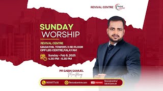 🛑LIVE | Second church Service | Revival Centre Palayam | PS Sabin Samuel | 9 Feb 2025 @ 4.30 PM