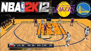 NBA 2K12 | LAKERS VS WARRIORS GAMEPLAY [PSP] THE EPIC SHOWDOWN BEGINS