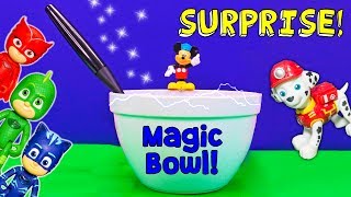 Magic Mixing Bowl Surprises with PJ Masks and Paw Patrol