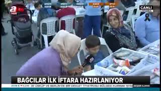 A HABER - (CANLI YAYIN) BAĞCILAR BELEDİYESİ 5 BİN KİŞİLİK İFTAR SOFRASI KURDU