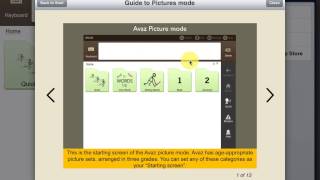 Avaz for Autism 2.0 - In-app Tutorial