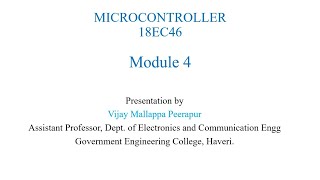 1E8C46 MICROCONTROLLER - Module 4 8051 Problems on Timer Mode 1