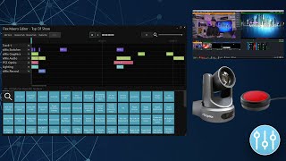 One Button Top of Show Sequence with vMix, PTZ Optics and X-keys using the Flex Macros Timeline!