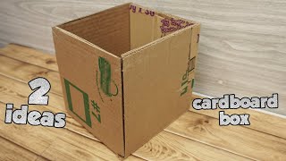 ✔ 2 Cardboard Box Ideas
