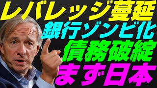 【米国株】日本のバブルとアメリカ違い『レバレッジ蔓延』未曽有の債務破綻危機？レイダリオ中国推し！景気後退リセッション暴落FRB政策【NASDAQ100レバナスS\u0026P500投資ナスダック経済ニュース不況