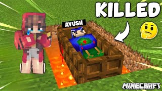 Who KILLED AYUSH in Minecraft? 😱
