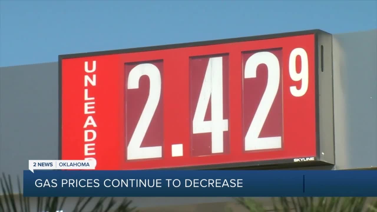 Gas Prices Continue To Decrease - YouTube