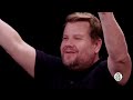 James Corden Experiences Mouth Karma While Eating Spicy Wings  Hot Ones