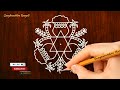 🌾సంక్రాంతి ముగ్గు🌾 5 dots sankranti rangoli easy to learn @sanghamithrarangoli