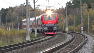 Первый двухэтажный поезд Москва - Смоленск