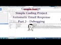 Google Apps Script - Part 3 - Debugging - Coding a Spreadsheet Auto-Email Add-on
