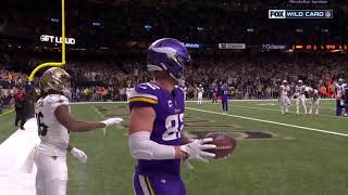 Kyle Rudolph Game-Winning Touchdown in OT | Vikings vs. Saints | NFL