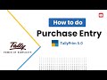 Purchase Entry in #TallyPrime | How to do Purchase entry in Tally Prime | @alamrincoskills