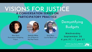 Visions for Justice: Conversation 4 — Demystifying Budgets