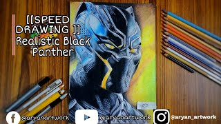 [[SPEED DRAWING]] Lets draw MCU's Black Panther ⊙My most detailed drawing ever⊙