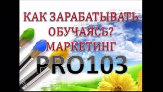 PRO103  Маркетинг и не только