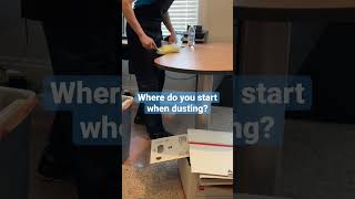 Where Do You Start When Dusting a Desk? Pro Cleaning Tip #shorts