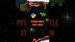 Creating a starry night sky drawing with #python : #shorts