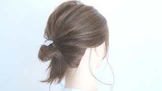 [時短ヘアアレンジ]忙しい朝におすすめ！2分でできる簡単ヘアアレンジ || Quick \u0026 Easy Hairstyle