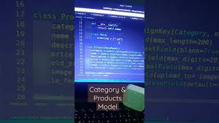 Django e-commerce project models. #django #python #django_developer #rid #pythonprogramming