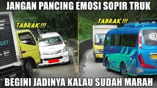 Ulah Pengendara Bandel 👿 Jangan Pancing Emosi Sopir Truk di Sitinjau Lauik 😠