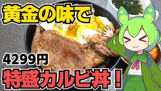 【ずんだもん】Amazonの訳ありカルビをエバラ 黄金の味で漬けたらお肉が柔らかくなった！ なので特盛カルビ丼を作る！【VOICEVOX】