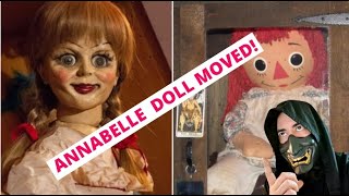 REAL ANNABELLE DOLL being moved haunted annabelle ...