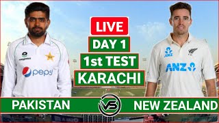 Pakistan vs New Zealand 1st Test Day 1 Live Scores | PAK vs NZ 1st Test Live Scores & Commentary
