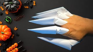 How to Make a Paper Claws for Halloween | Claws Origami Paper Crafts