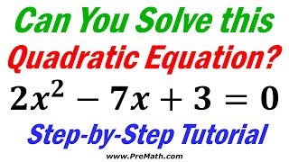 Solve Quadratic Equations by Completing the Square | Step-by-Step Tutorial